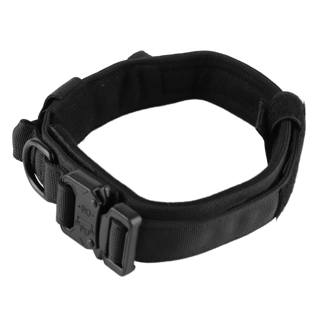 Dog Collar with Stainless Steel Buckle Adjustable Thick Nylon Dog Collar for Medium and Large Dogs Outdoor Training