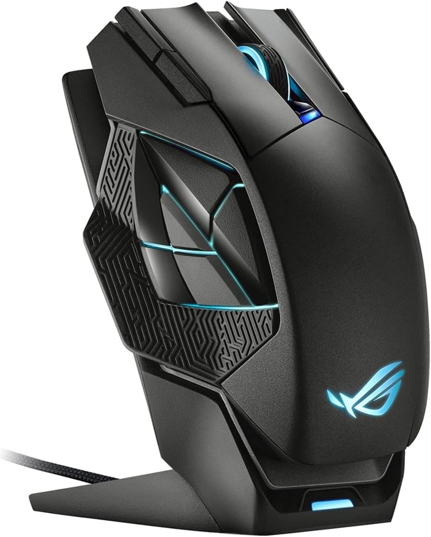 

ASUSTek ROG Spatha X MMO Wireless Gaming Mouse 19000dpi 12 Programmable Buttons Dual-Mode Connection RGB Black Official Japanese Product