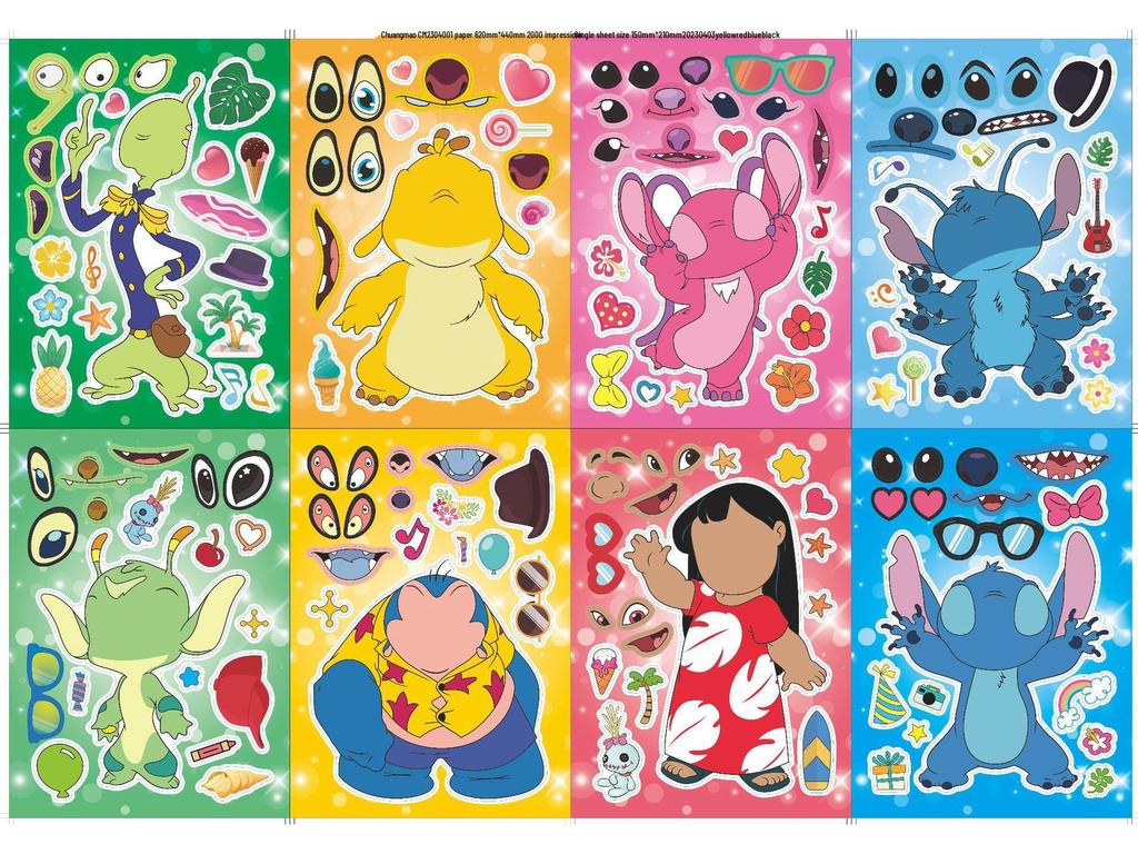 Lilo & Stitch Interactive Educational Puzzle Stickers for Kids