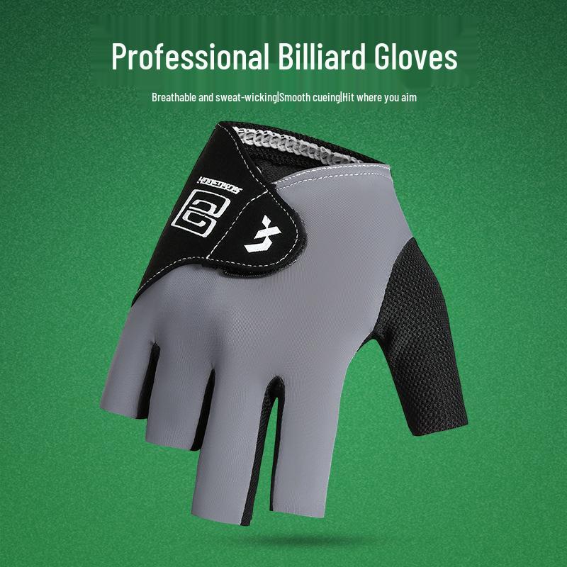High-Durability Three-Finger Billiard Gloves for Men & Women - Ideal for Professional Snooker Competitions (Right Hand)