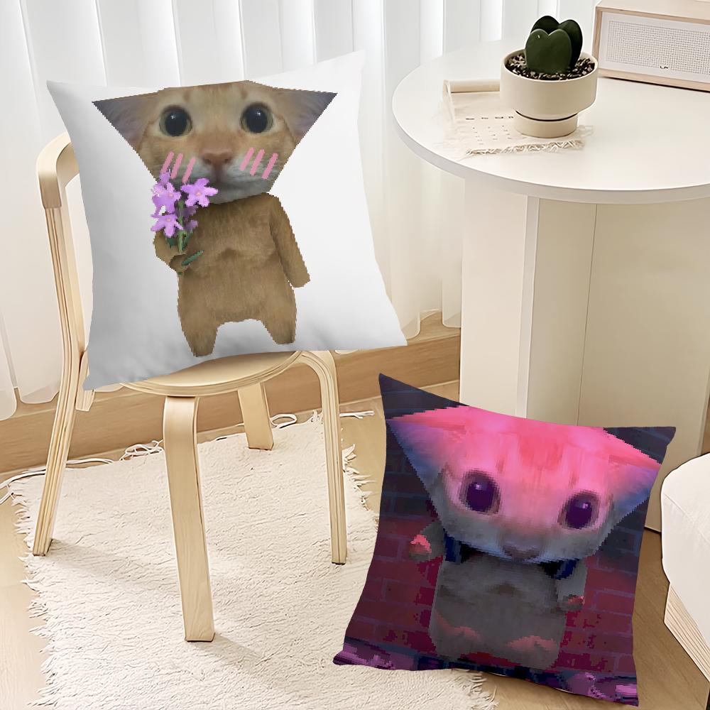 Airdays Cat Meme Cute cushion cover Decoration Room Shop Car Best Home Office Coffee Pillow Sofa Printing Nordic Simplicity Hit