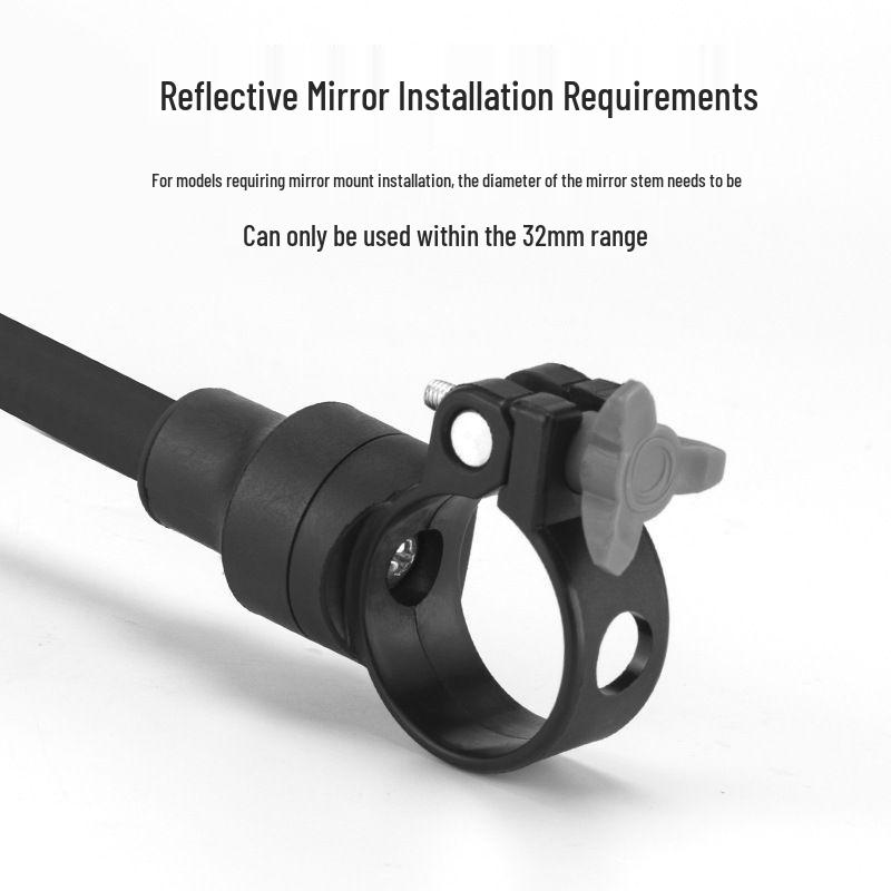 Flexible Adjustable Rearview Mirror for Electric, Mountain, and Road Bikes with Long Handle