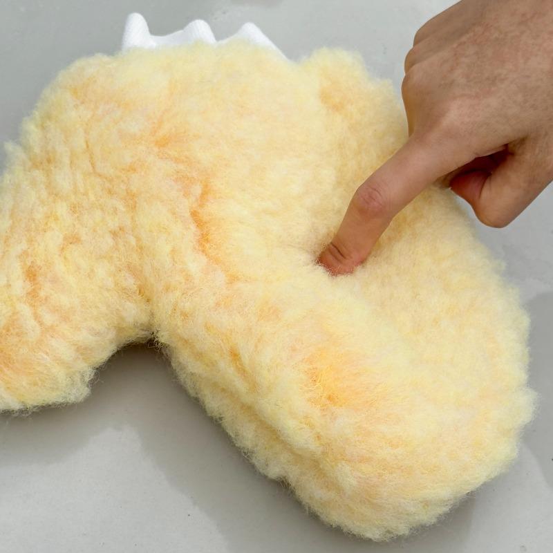 Creative Bear Paw Car Wash Gloves Soft Wool Plush Cleaning Mitt Double-faced Glove Wash Car Detailing Cleaning Tool