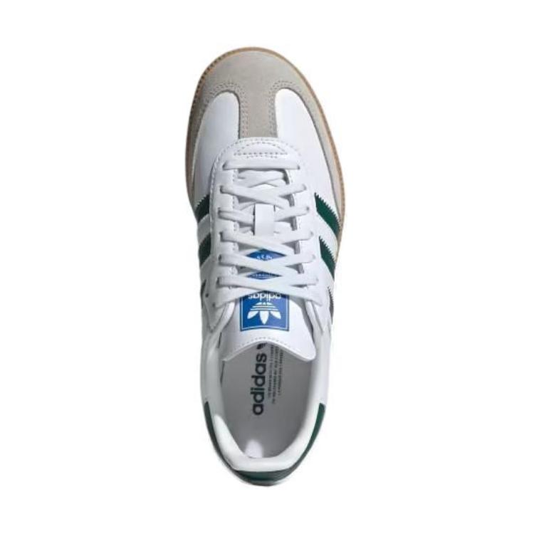 adidas Samba OG Big Kid White Collegiate Green Gum Kids Sneakers Cloud-White IE1331