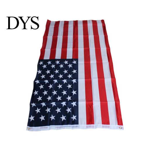 90x150cm Polyesterové proužky s průchodkami Hvězdy Dekor kampaně banner s vlajkou USA
