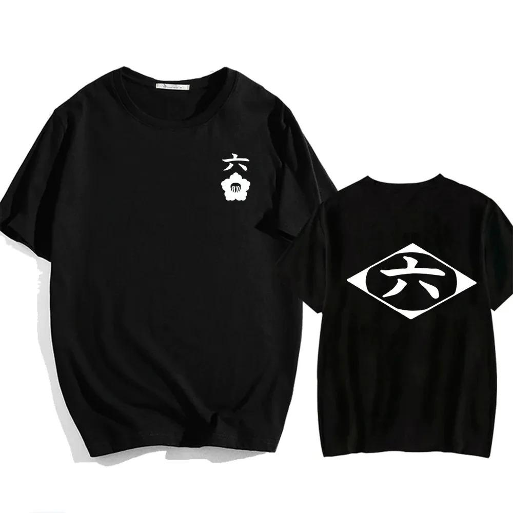Hot Sale Anime Cotton T-Shirt Bleach Cosplay Shirt Zaraki Kenpachi Unisex Women O-Neck Short Sleeve Tee Fashion Tshirt For Fans