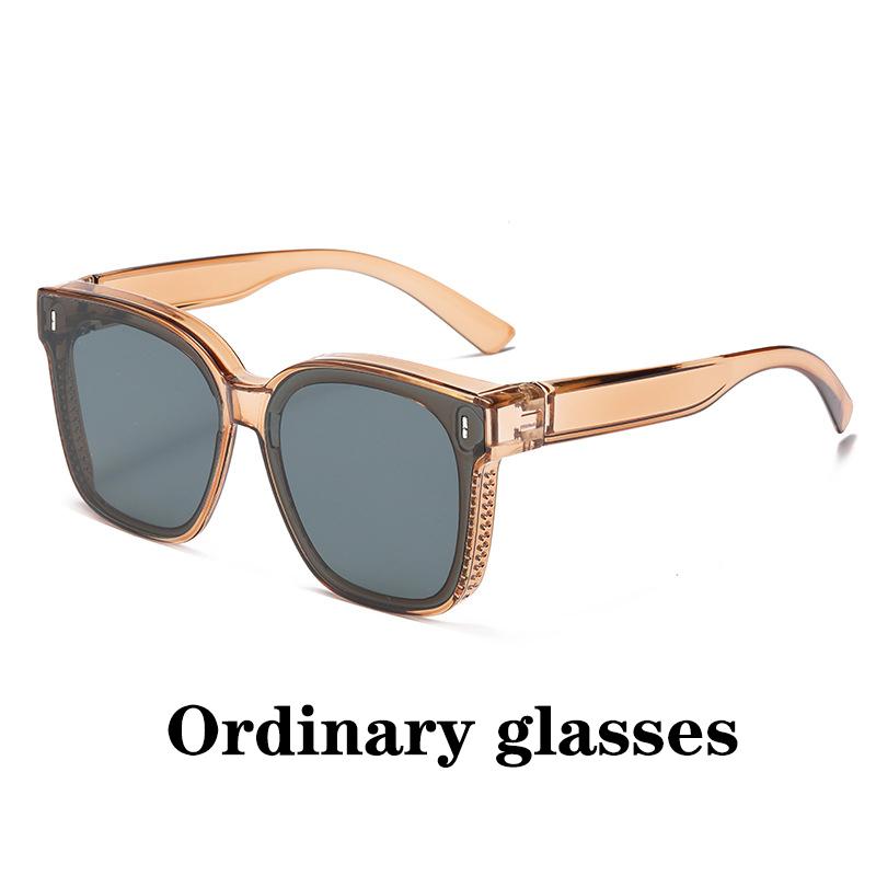 Fashion Square Sunglasses Cover Over Prescription Glasses Vintage Style for Men Women Fishing Driving Eyewear
