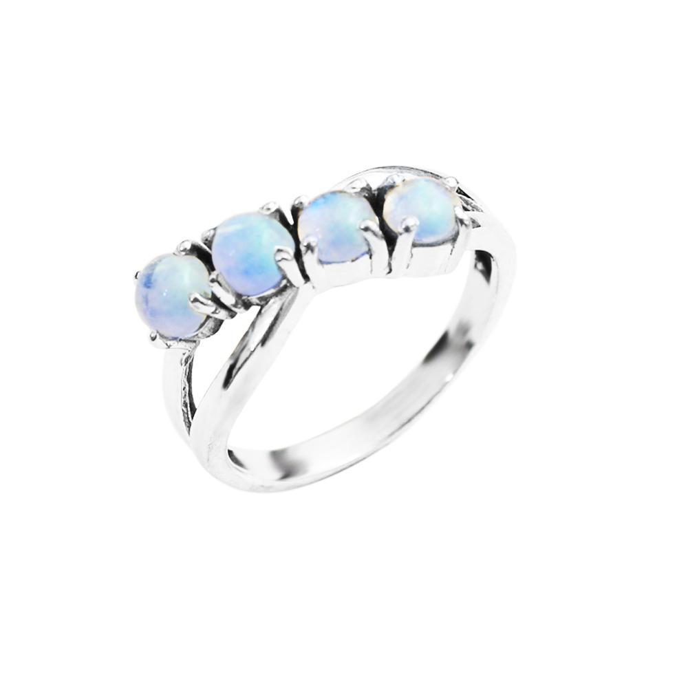 Arisha Silver טבעת כסף סטרלינג 925 אבן ירח