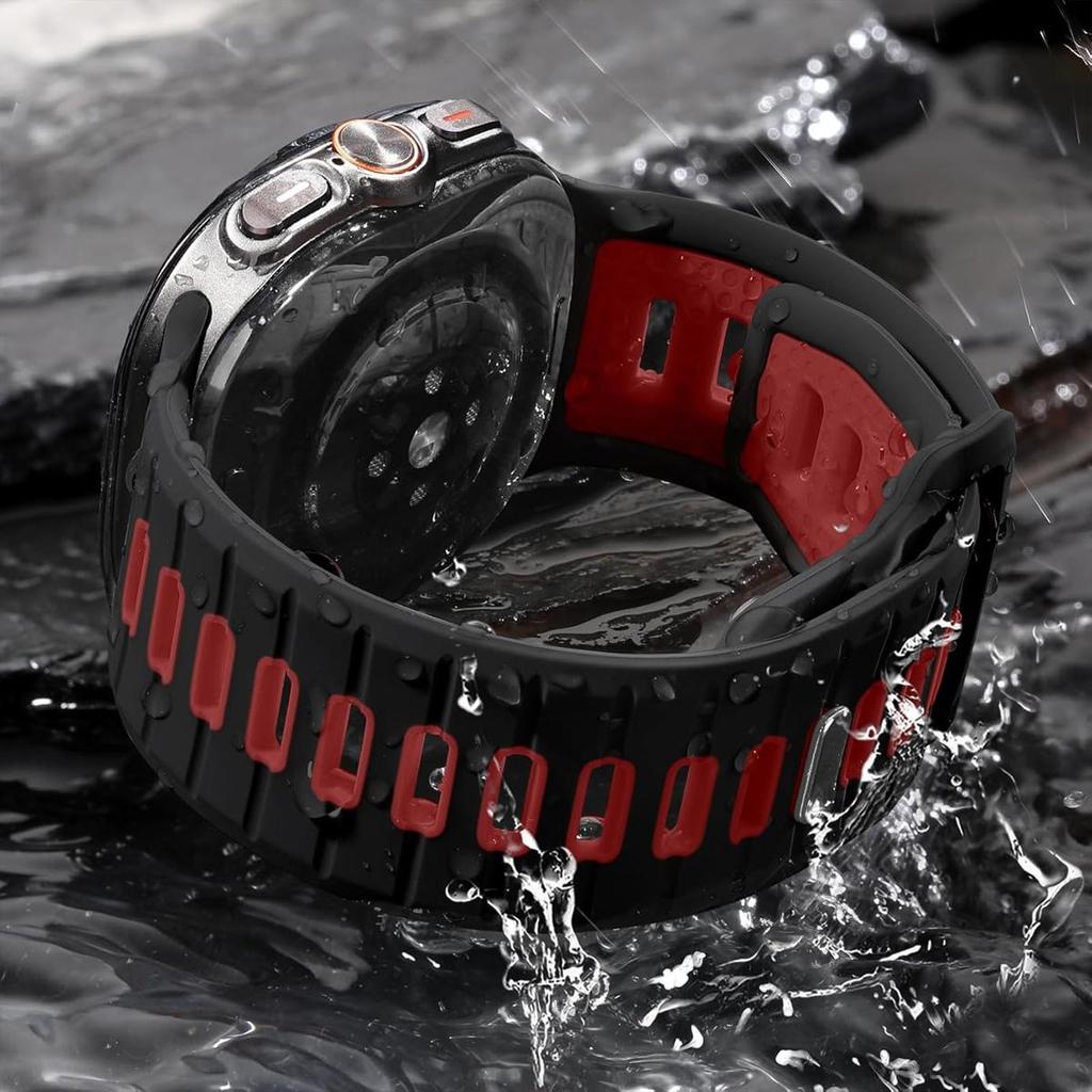 Silikonowy Pasek do Samsung Galaxy Ultra 47mm Sportowy Miękki Oddychający Zamienny Bransoleta do Galaxy Watch 7 Ultra Pasek Opaska na Nadgarstek