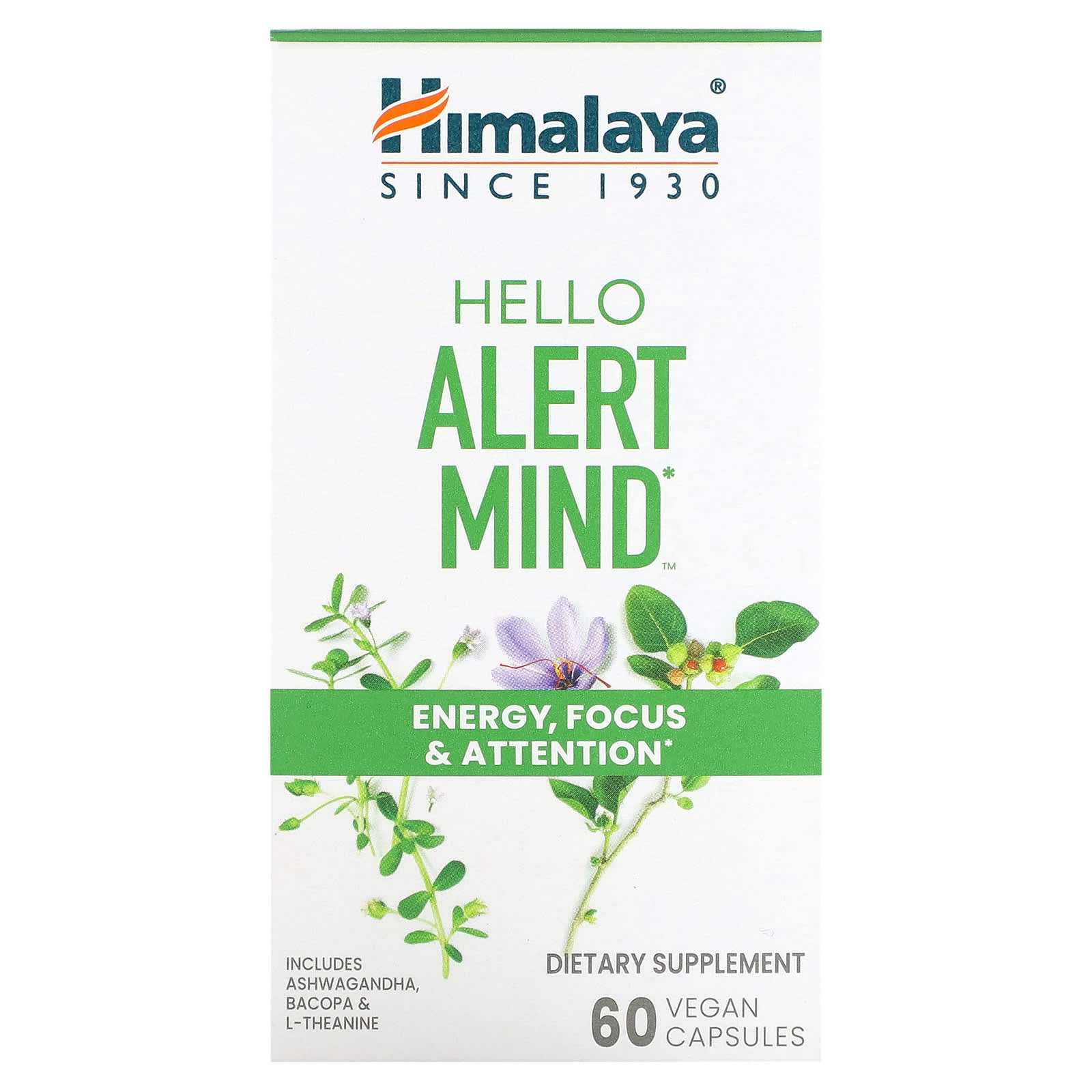 

Hello Alert Mind, 60 Veggie Capsules