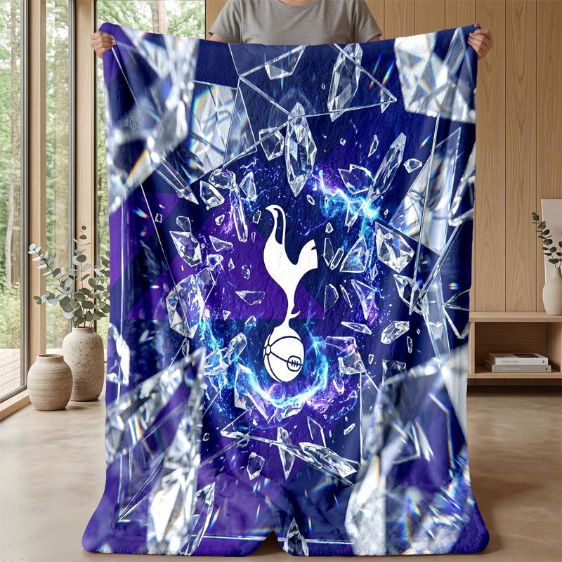 Tottenham Hotspur Theme Blanket Soft Flannel Blanket Plush Throw Blanket Cozy Sofa Bed Blanket for Home Decor