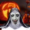 1 Set Halloween Headgear Scary Nun Emulsion Headgear Halloween Thriller Cosplay Costume for Party Home