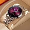 Poedagar 868 Men Stainless Steel Band Quartz Movement Watch Luminous Hands Waterproof Date Display Business Fashion Wristwatch