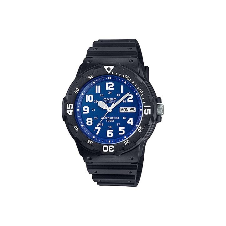 CASIO Analog MRW 200H 2B2V MRW-200H-2B2 Blue Black Watch Dial