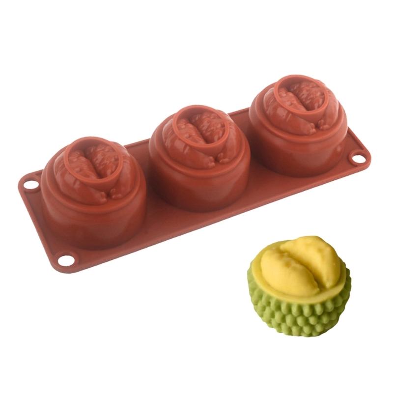 High Temperatures Resistant Silicone Chocolate Mould 3 Cavity Mousse Cake Molds Dessert Baking Accessories