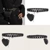 Mini Heart Waist Belt With Removable Leather Strap For Fashionable Women Spring
