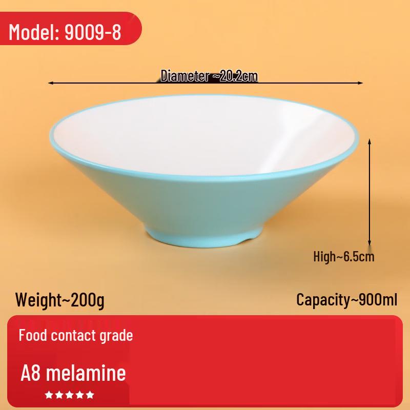 Jingbaodi Tempered Melamine Noodle Bowl