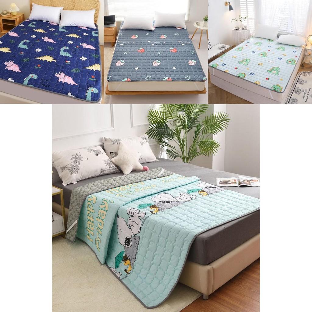 Snoopy Cartoon Mattress Pad With Thick Teflon Fabric For Home And Dorm Use