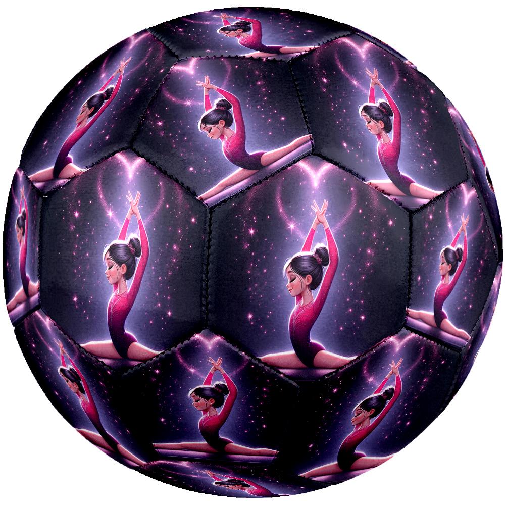 gymnastics Theme Size 5 Soccer Ball, Suitable for Both Indoor and Outdoor Matches, a Gift Suitable for Everyone.