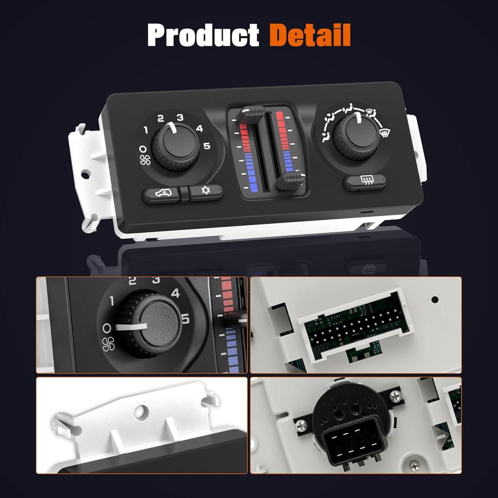 599-210XD Climate Control Module AC Heater Control Panel Fit for 2003-2007 Chevy GMC Cadillac Isuzu Saab Vehicle - Silverado Sierra 1500 2500 3500