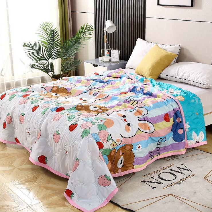 

Летнее охлаждающее одеяло, одинарное, двойное, кондиционер, тонкое многослойное одеяло из хлопкового полотенца из пряжи, комфортное одеяло 150*200cm