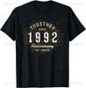 33rd Birthday 33 Years Old Vintage Cassette Im Classic 1992 TShirt Unisexs Clothing Print On DeUnisexd Streetwear Ropa Hombre