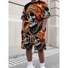 Fashion Men's Casual Suit T-shirt Shorts Two-piece Set Summer Simple 3D Printing