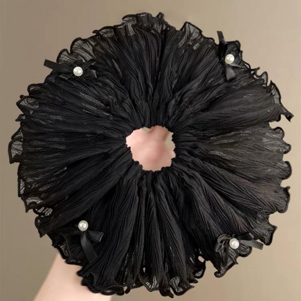 Stylish Lace Hair Scrunchies No Damage Scrunchy Hair Bands Ponytail Holders for Thick Curly and Thin Fine Hair