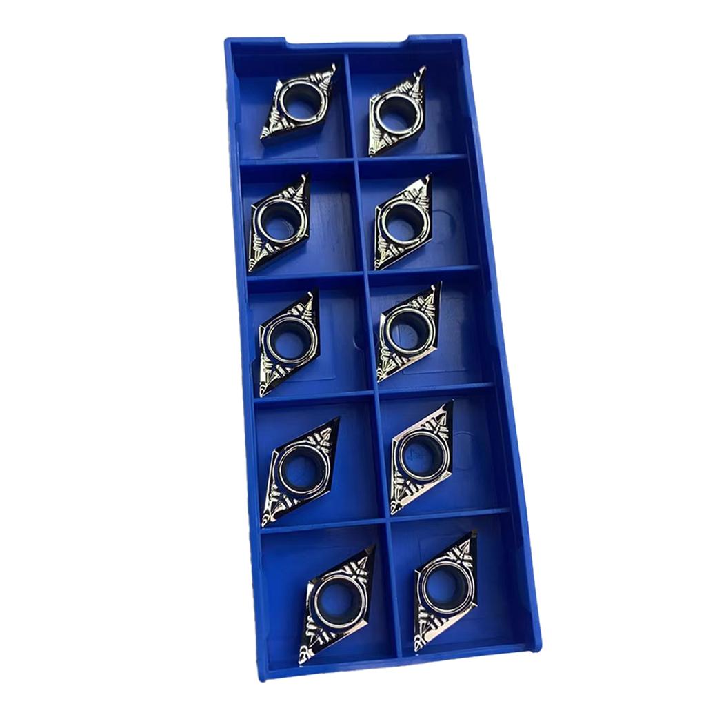 New Carbide Lathe Insert DCGT11T304 Turning Tool 10pcs Aluminum Inserts Professional For Aluminum For Turning Cutting