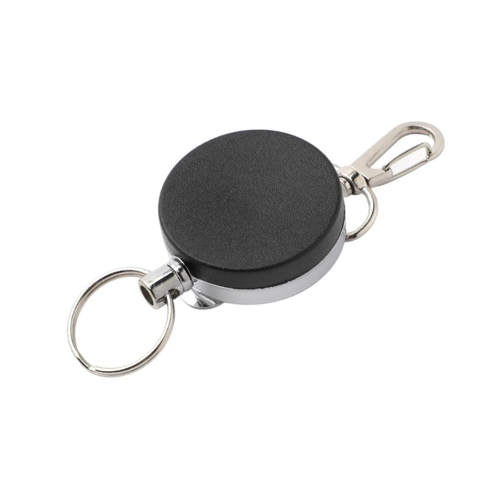 4cm ID Badge Holder Retractable Carabiner Clip Anti-Lost Anti-Lost Key Ring