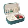Velvet Portable Jewelry Box Square Travel Jewelry Case  Earrings Storage Organizer