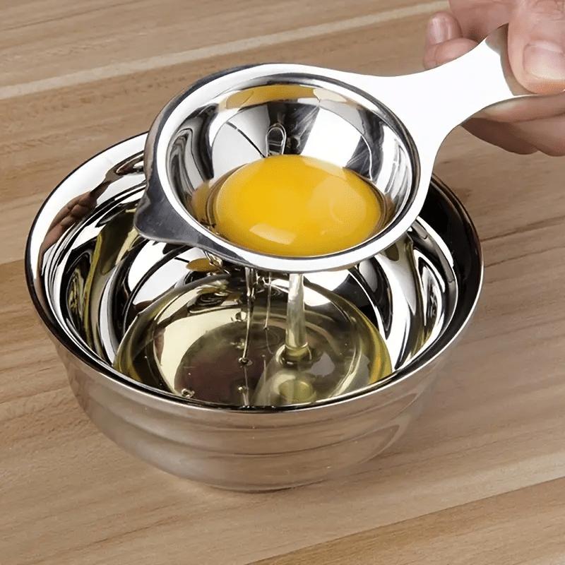 1Pc Durable Stainless Steel Egg Yolk Separator, Easy To Clean Egg Yolk and Egg White Separator