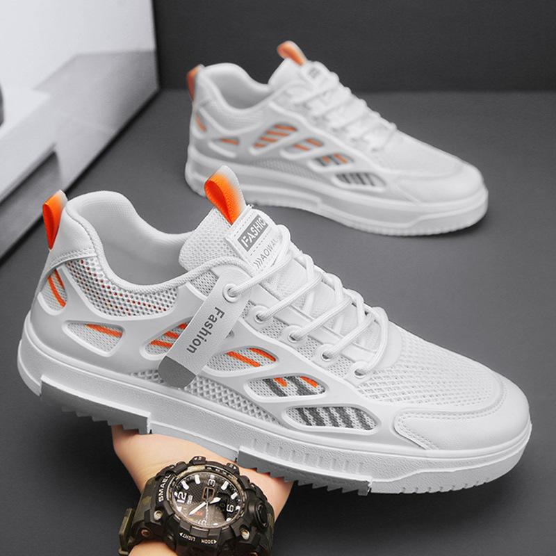 Shoes Men's Shoes 2025 New Spring and Summer Trend Fashion Versatile Height Increase White Shoes Sports and Leisure Board Shoes Men's