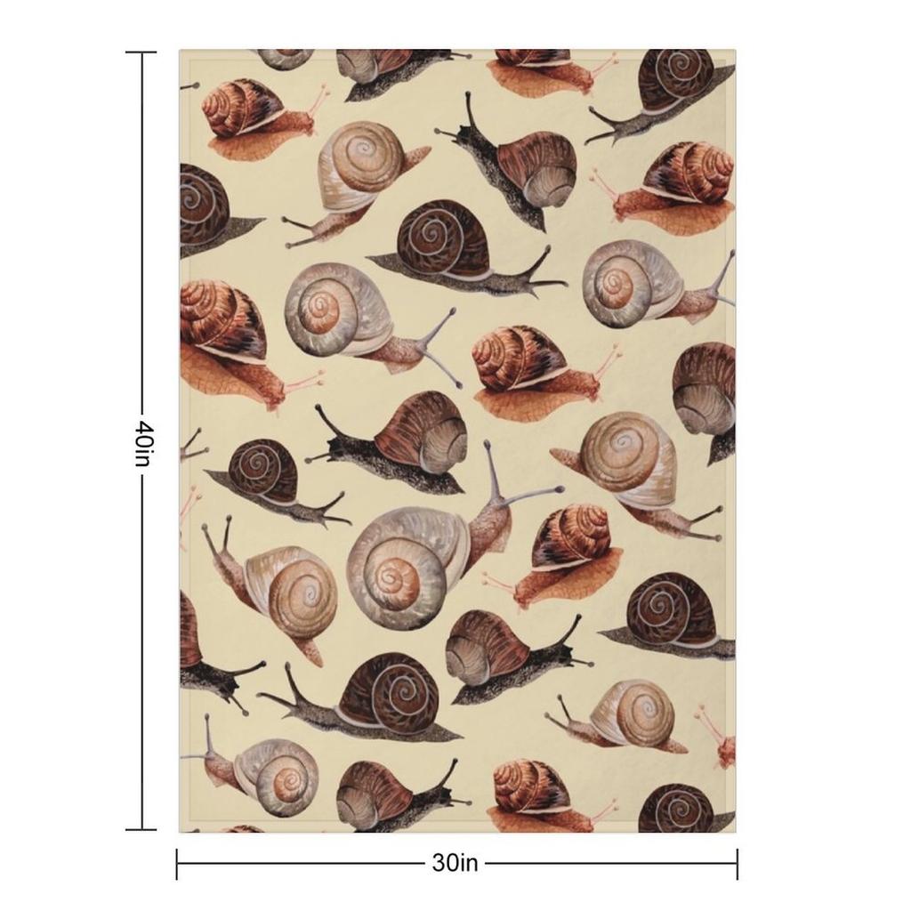 A Slew of Snails Throw Blanket Sleeping Bag Luxury Brand Vintage Luxury St Blankets