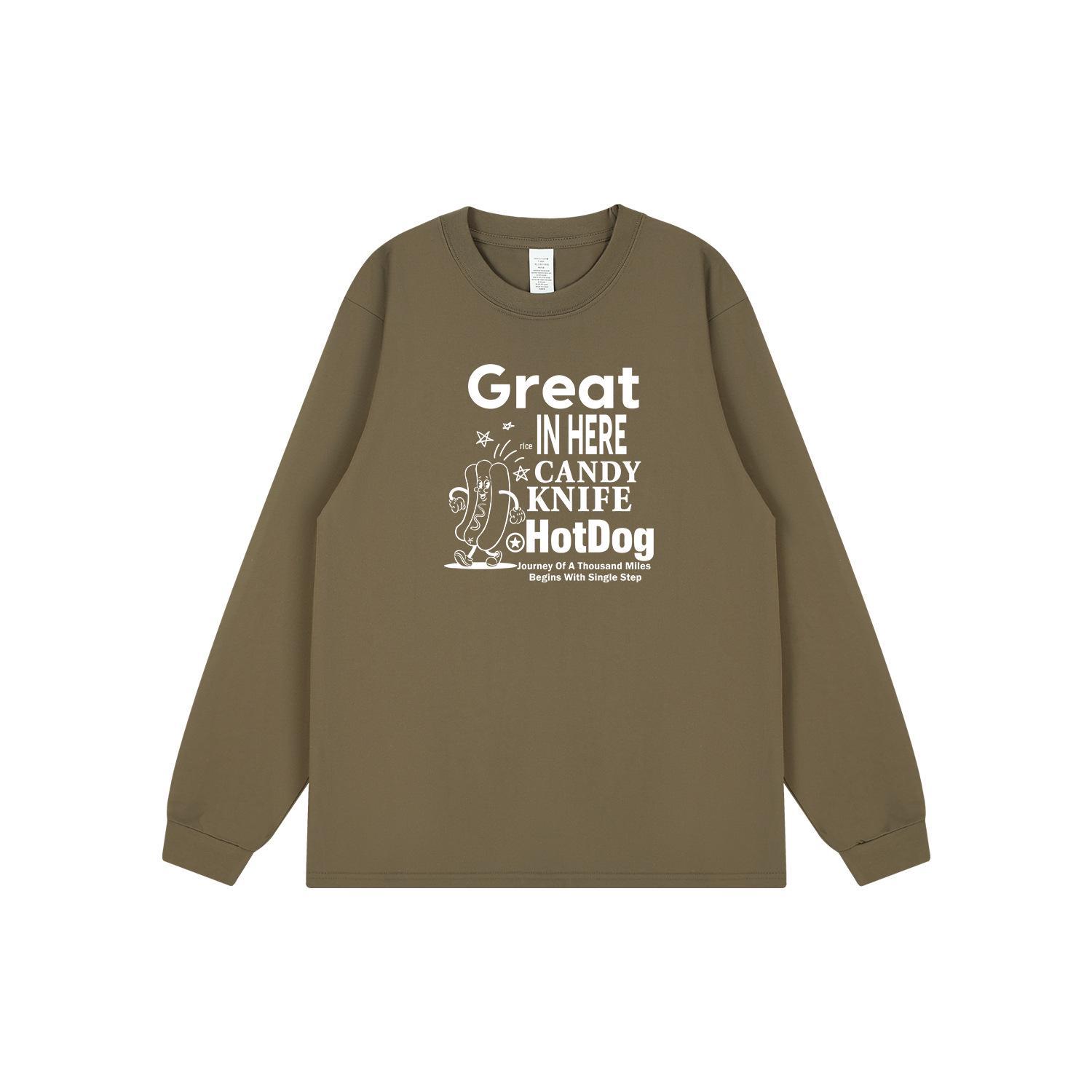 

Trendy Retro Hong Kong Style Letter Print Cuffed Sleeve T-Shirt 3XL