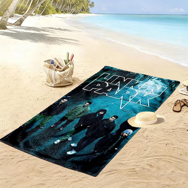 Linkin Park Print Beach Towel, Large Soft Quick Dry Towel for Beach Camping Swimming