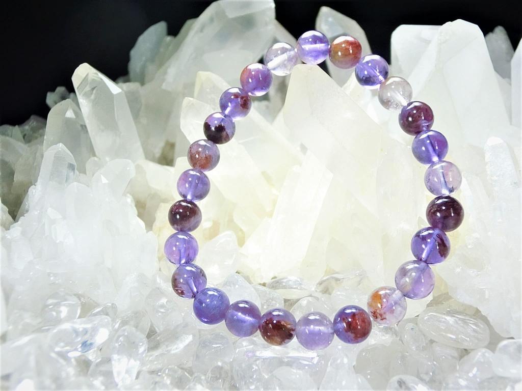 Kanoishi Stone of Love Heals Amethyst Garden Bracelet for Natural Power Stone Quartz Size 16cm [Guardian You] (Rare Stone) Women, Stone, (Purifying