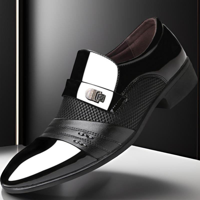 Men's Large Size British Casual Leather Shoes – 2024 Spring & Autumn Business Formal Collection