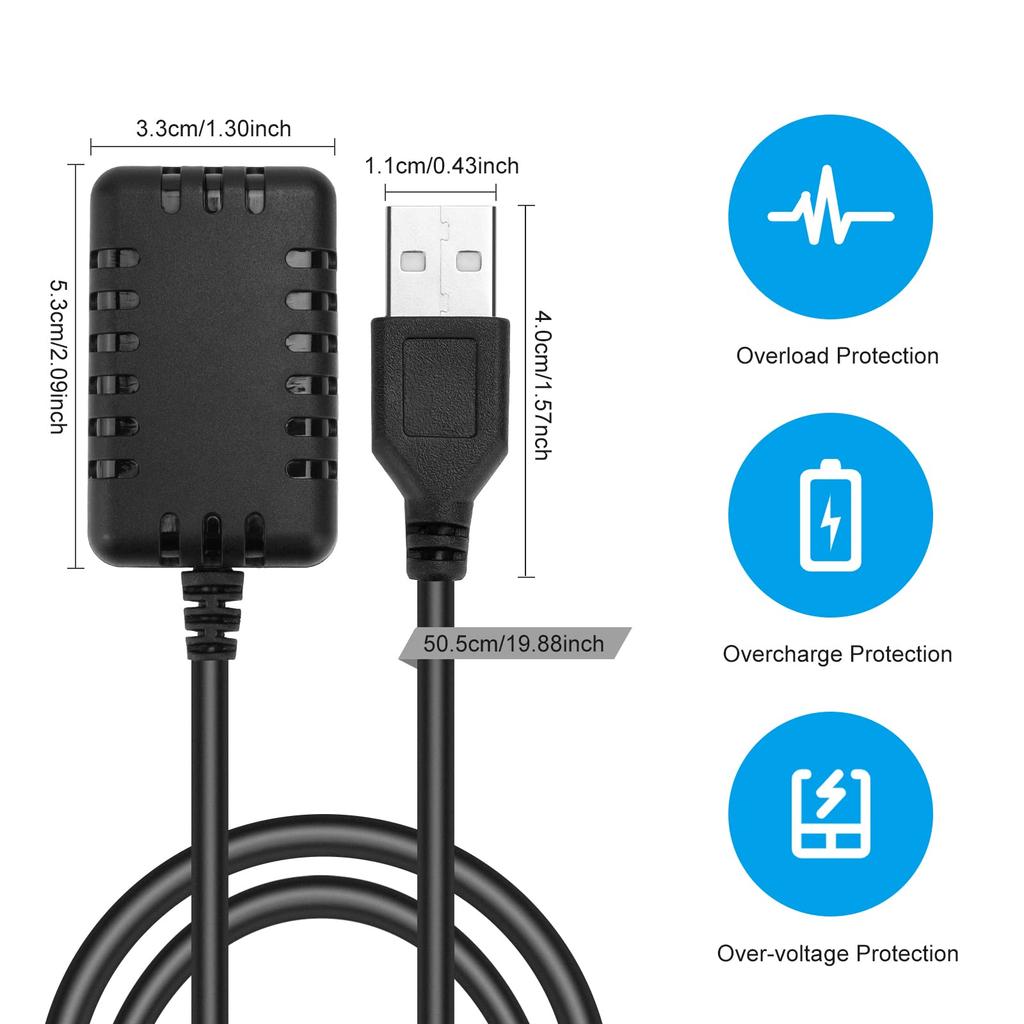 Crazepony 2-in-1 USB Balance Charging Cable with 1A XH-3P Connector Plug for 2S 7.4V LiPo RC Car Boat Rock Crawler FPV Drone Quadcopter