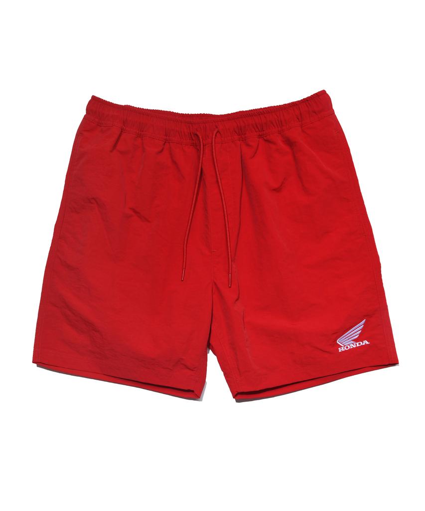 PHYPS MOTORCYCLE [2Pack] Original Wing Logo Beach Shorts Black / Red