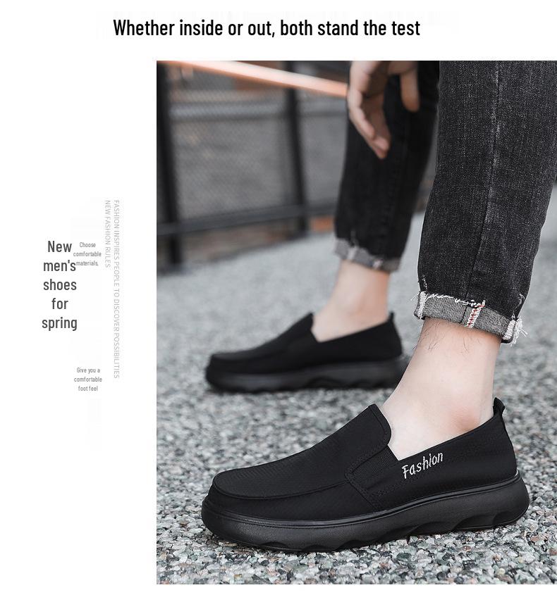 Men's 2025 Summer Slip-On Casual Polyurethane Walking Shoes