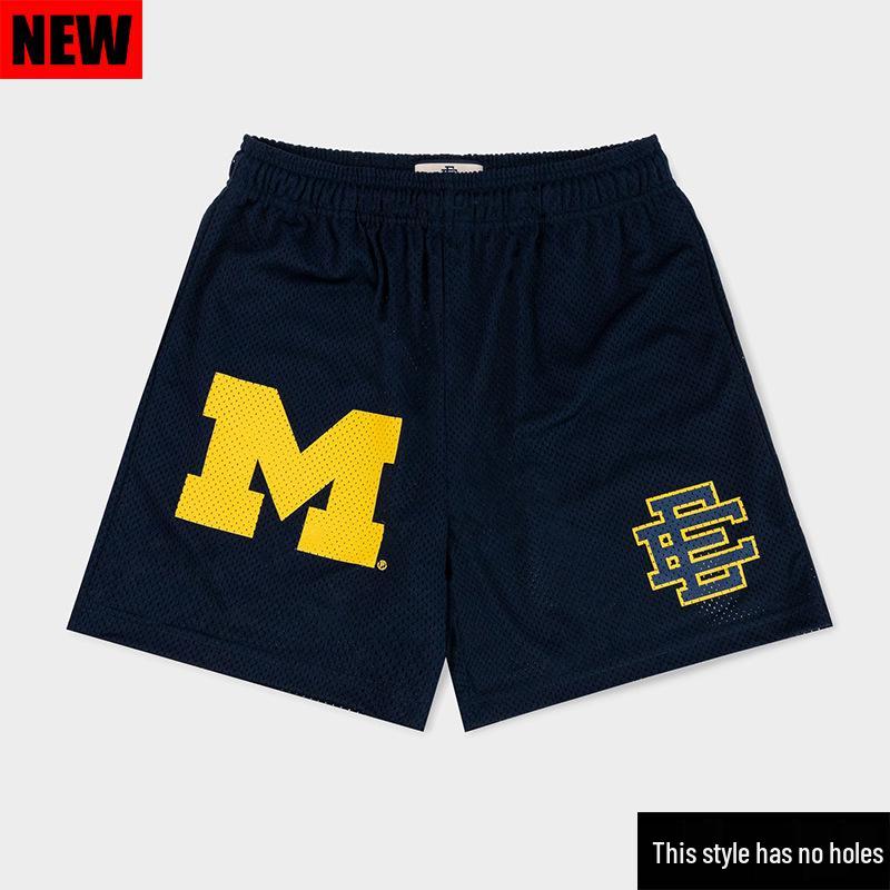 Unisex Amerikanische EE Schnelltrocknende Mesh-Sportshorts zum Laufen & Radfahren - Oberhalb des Knies