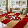 San Francisco 49ers Design Kristall-Samt-Teppich Weiche Dekorationsmatte für Schlafzimmer Eingang