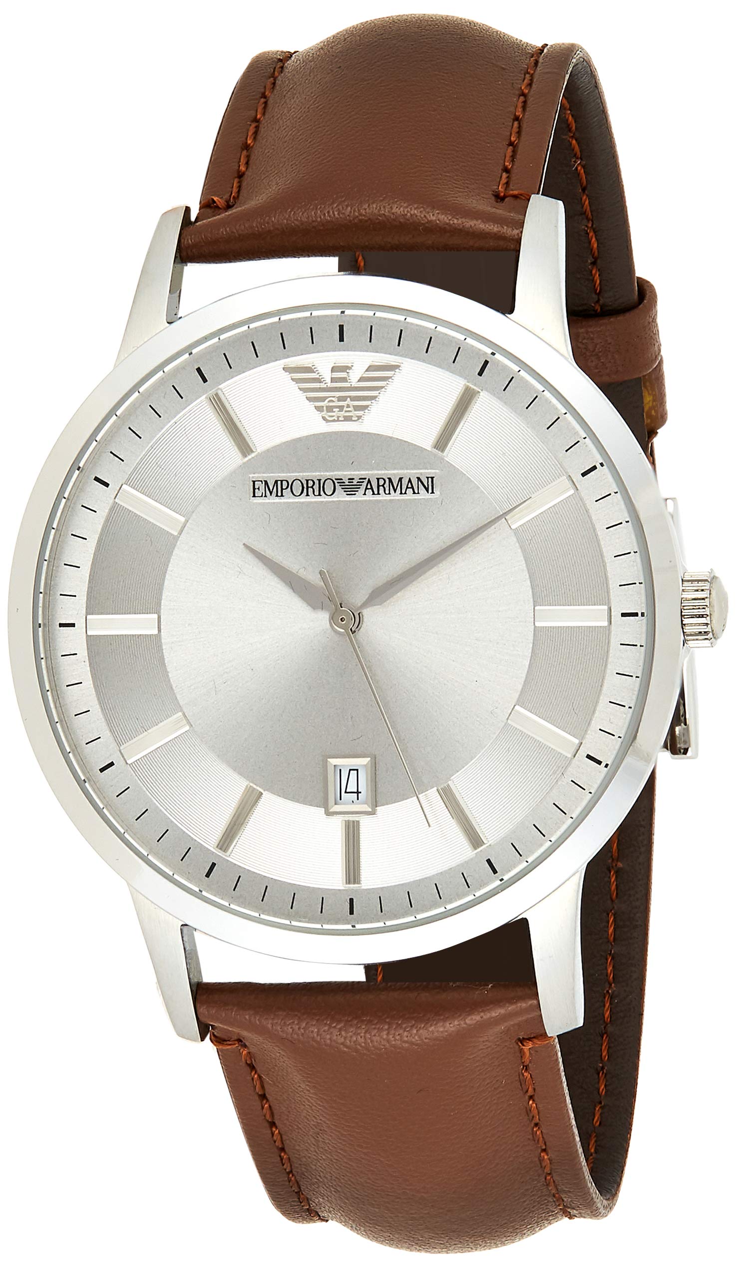 

Часы Emporio Armani RENATO Silver x Brown AR2463 мужские [Товар]