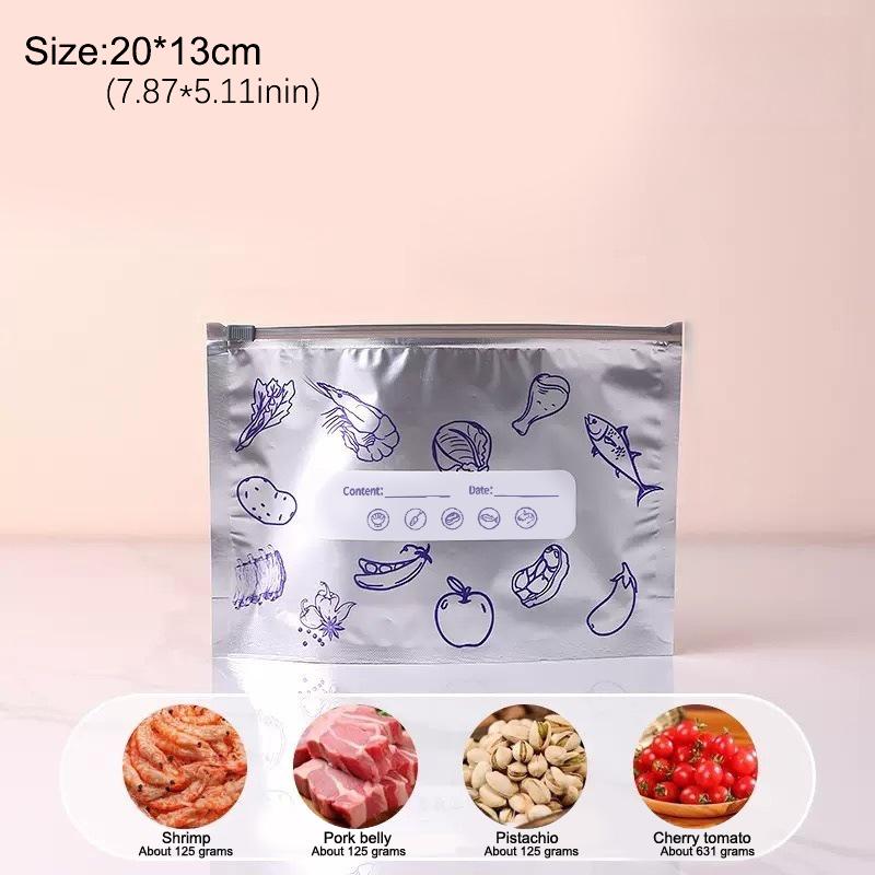 

Reusable Aluminum Foil Sealable Storage Bags, Reusable Aluminum Foil Freezer Bags, Upgrade Stand Up Foil Sealable Bags