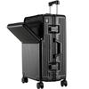 Aluminum Frame Carry-On Trolley with Spinner Wheels & Combination Lock