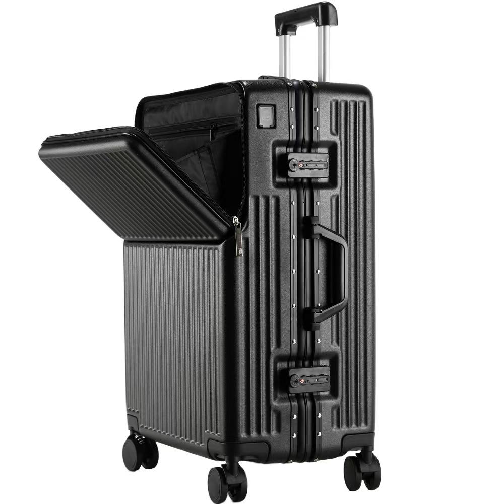 Aluminum Frame Carry-On Trolley with Spinner Wheels & Combination Lock