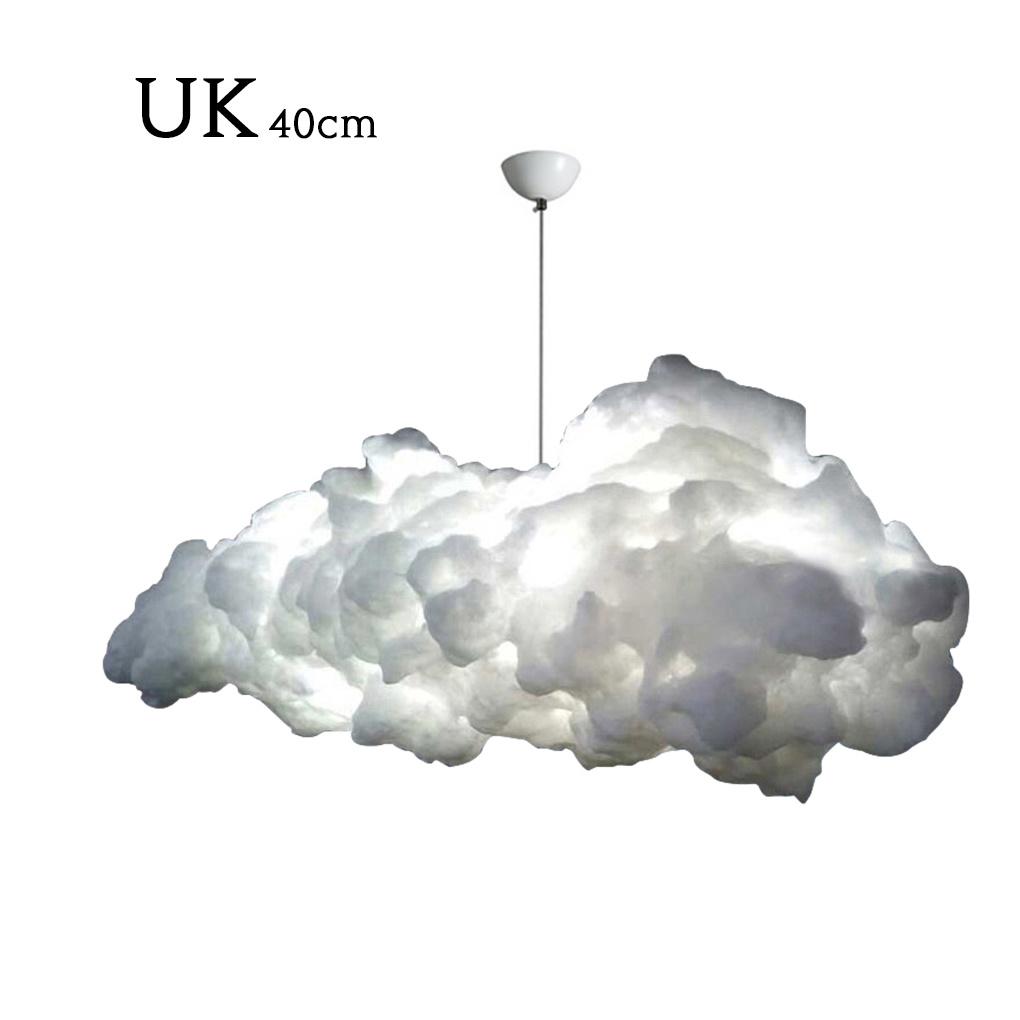 

Modern LED Floating Pendant Light Cotton Silk Chandelier for (30CM)