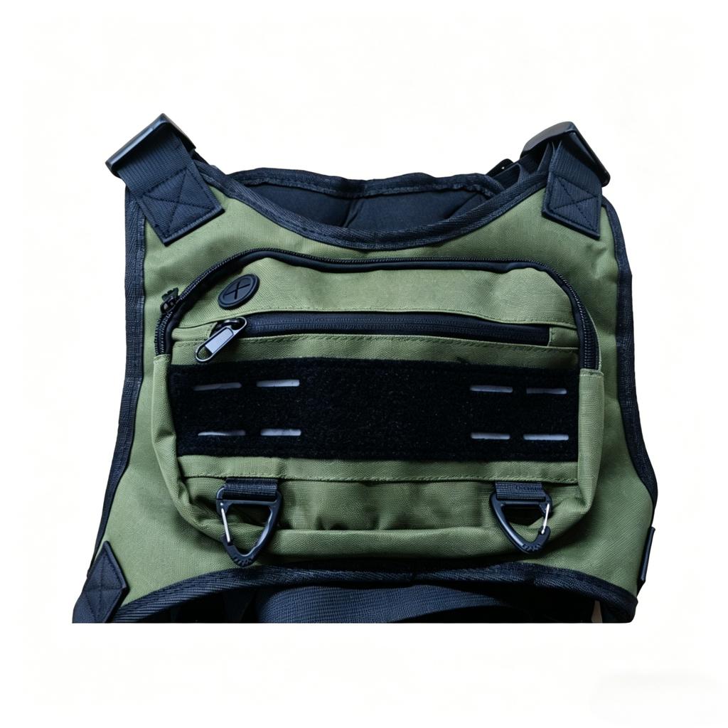 Outdoor Vest Multi-Functional Waterproof Wear-resistant Backpack Men's Chest Bag for Hunting Fishing Camping