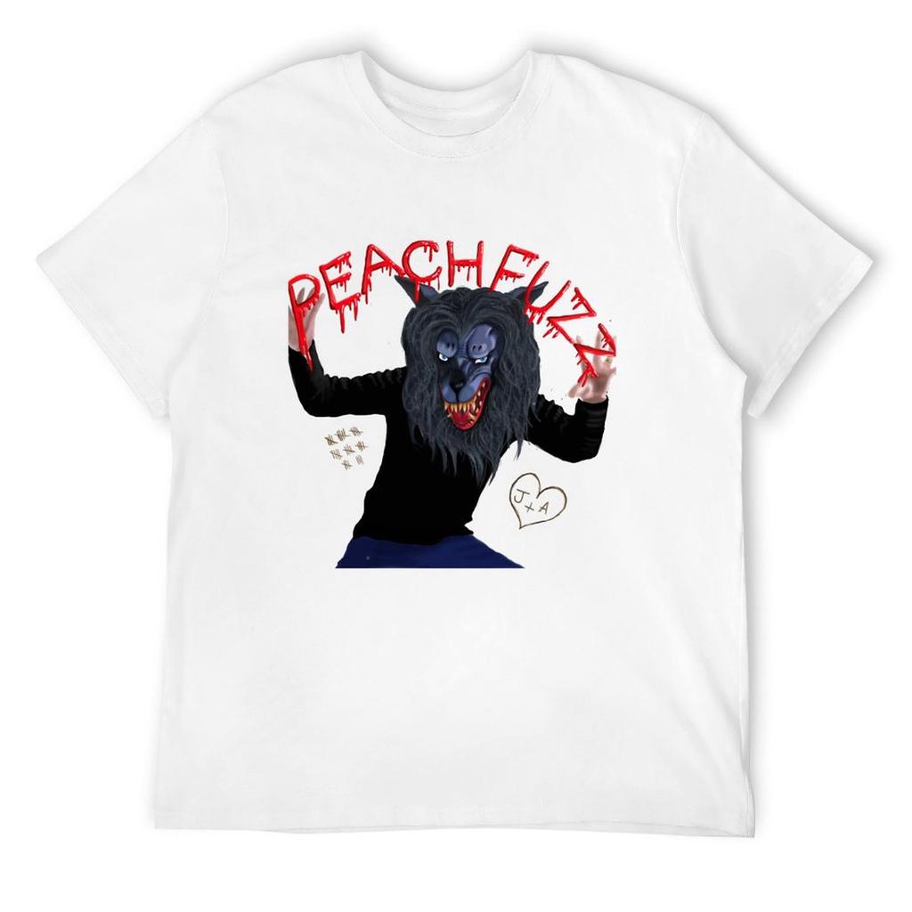 Creep -HQ Peachfuzz Werewolf Mask Pose - T-Shirt plus size tops plain sports fans tshirts for men
